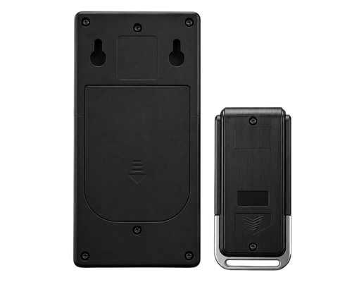 Alarme antivol vibration 110 dB avec télécommande installée pour protéger un vélo, une moto ou une porte contre le vol.