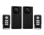 Alarme antivol vibration 110 dB avec télécommande installée pour protéger un vélo, une moto ou une porte contre le vol.