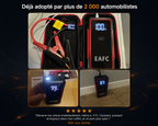 Booster de Batterie 12V 2000A Démarrage d'Urgence