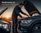 Câbles de démarrage batterie 500A avec pinces métalliques isolées rouge et noir