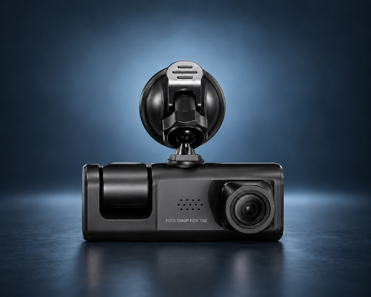 DashCam Triple 1080P Avant Intérieur Arrière WiFi