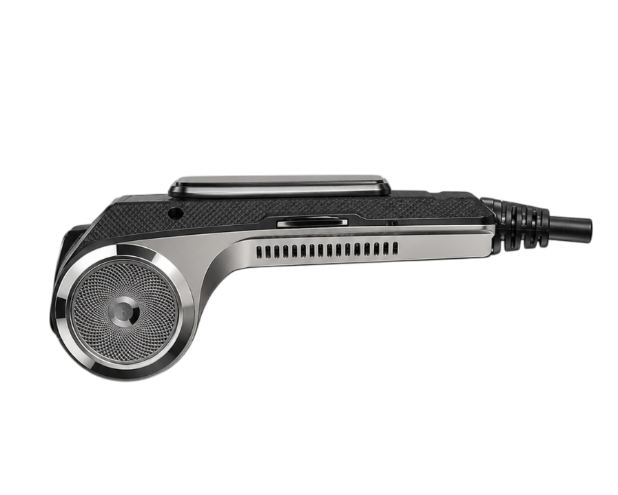Dashcam USB Android Full HD 1080P photographiée sur fond clair avec objectif grand angle et fixation adhésive.