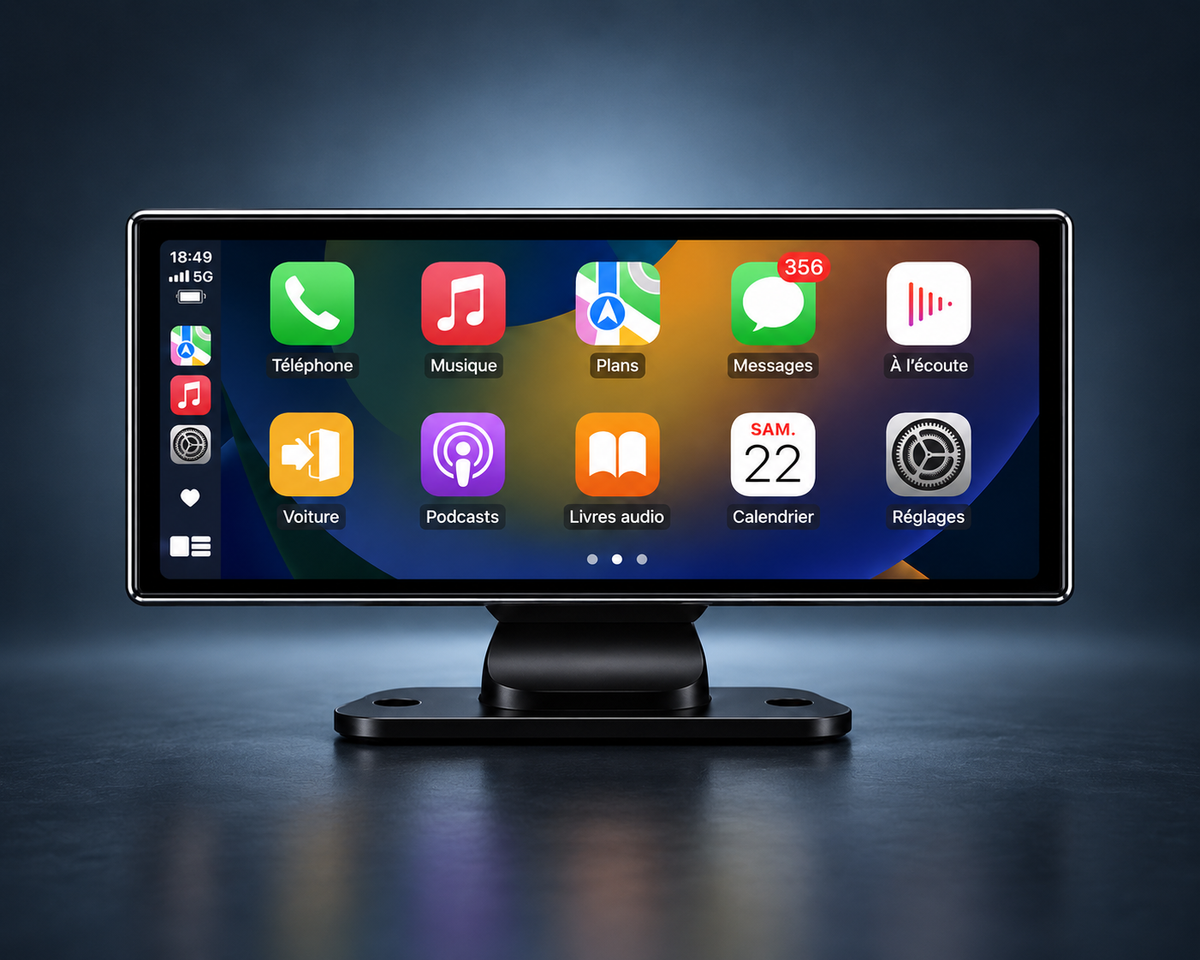 Écran CarPlay Android Auto sans fil 11,26 pouces.