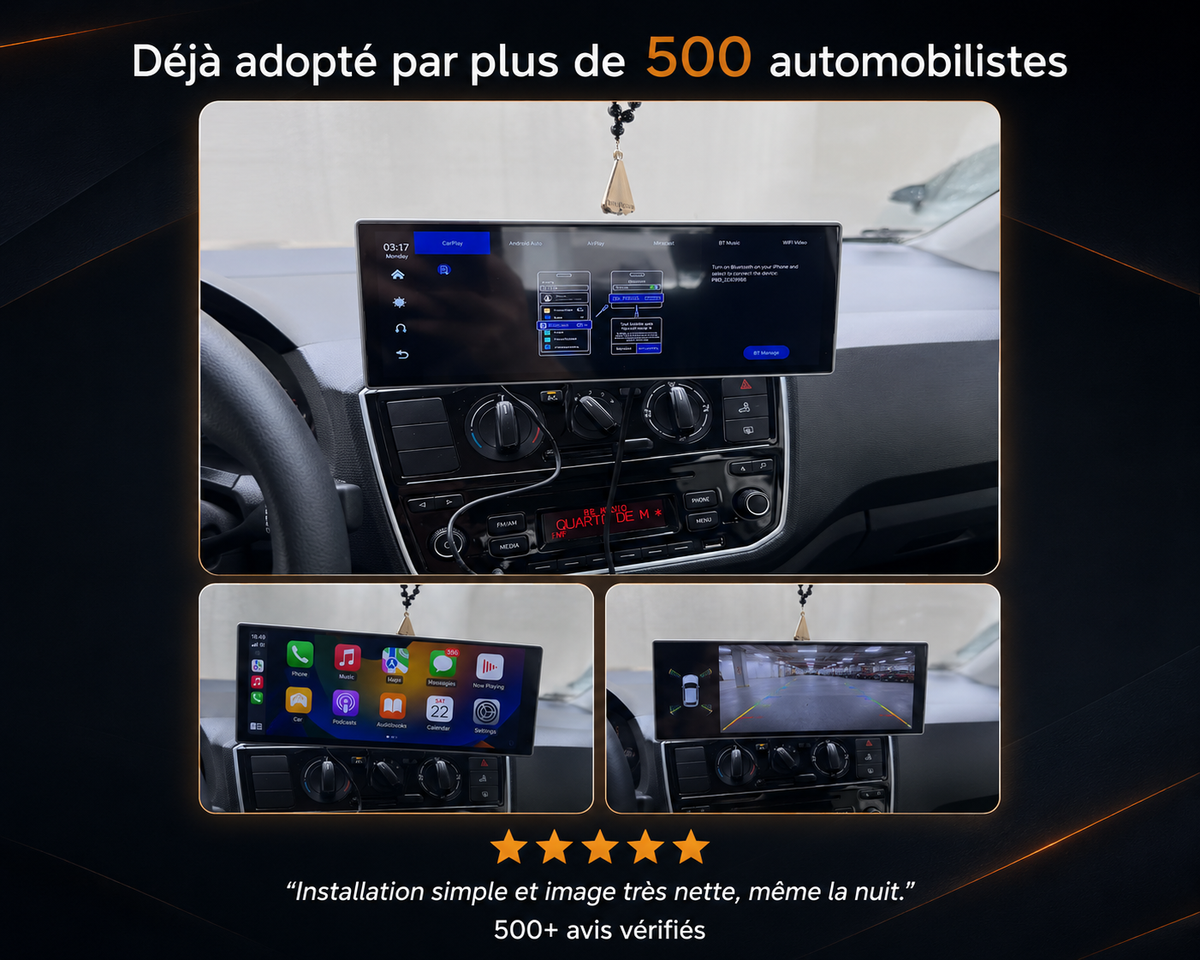 Écran CarPlay Android Auto Sans Fil 11,26 Pouces