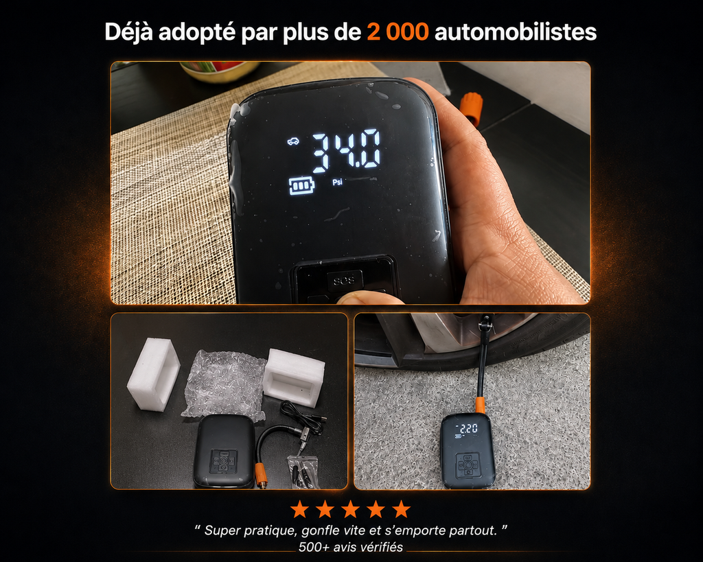 Gonfleur Électrique Sans Fil Rechargeable Haute Pression