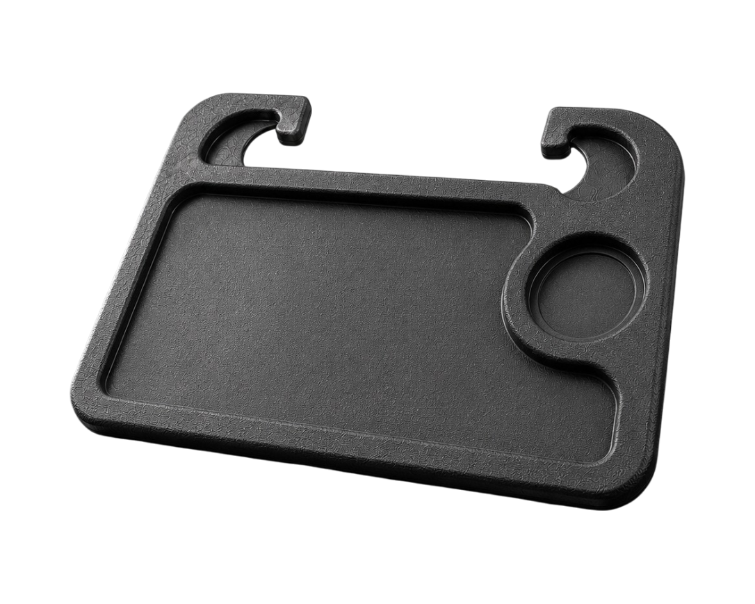 plateau volant voiture multifonction avec porte-gobelet intégré pour travailler ou prendre un repas à l'arrêt