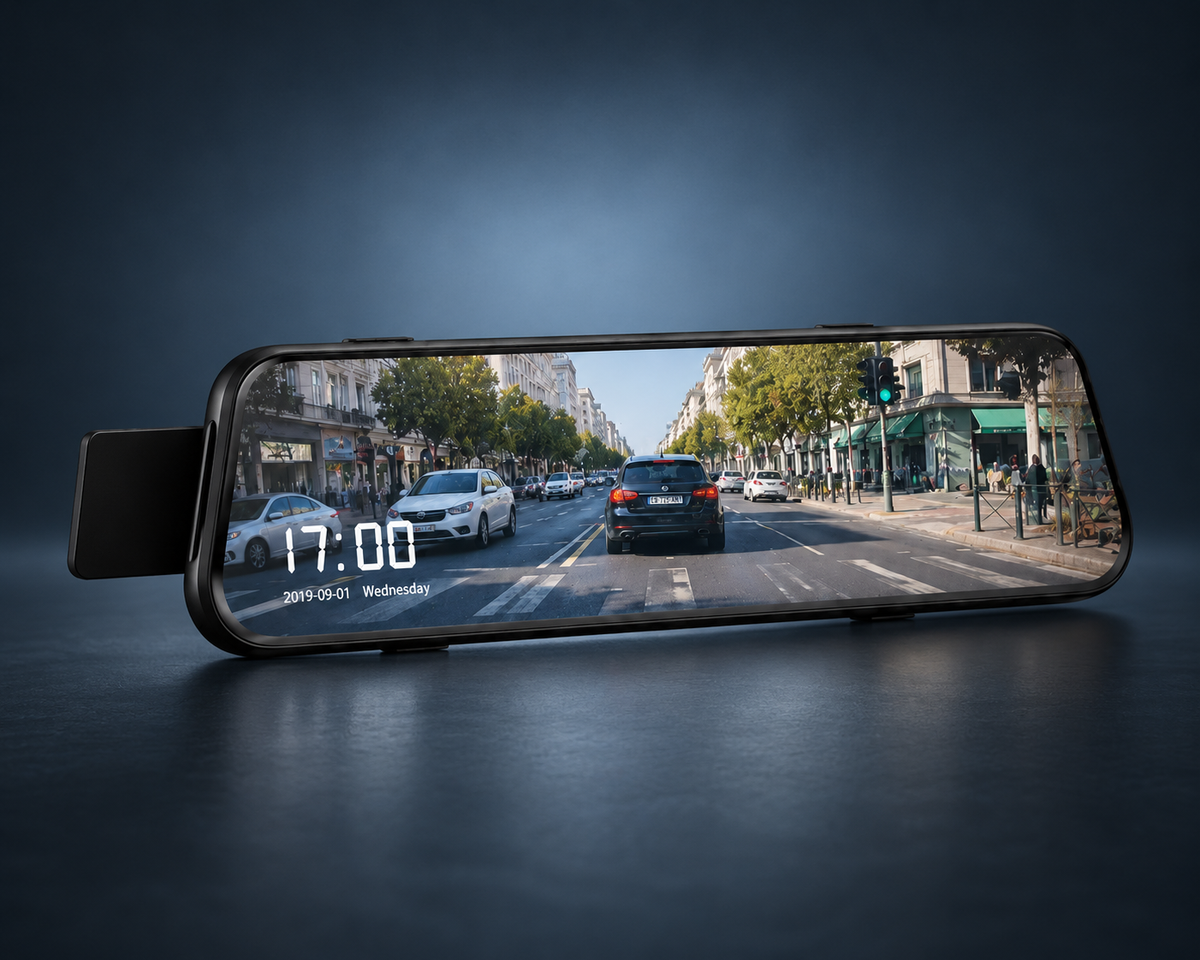 Rétroviseur dashcam Full HD double caméra 1080P.