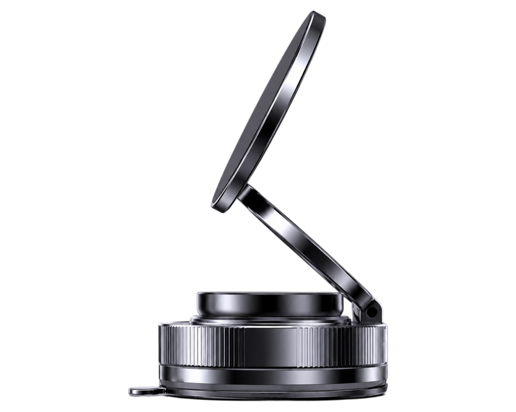 Support telephone magnetique a ventouse avec fixation orientable