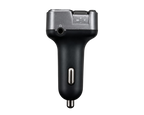 Transmetteur FM Bluetooth voiture avec charge rapide USB-C PD 20W, appels mains libres et lecture audio sur autoradio via FM.